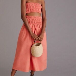 Anthropologie (Blue Tassel) matching skirt set